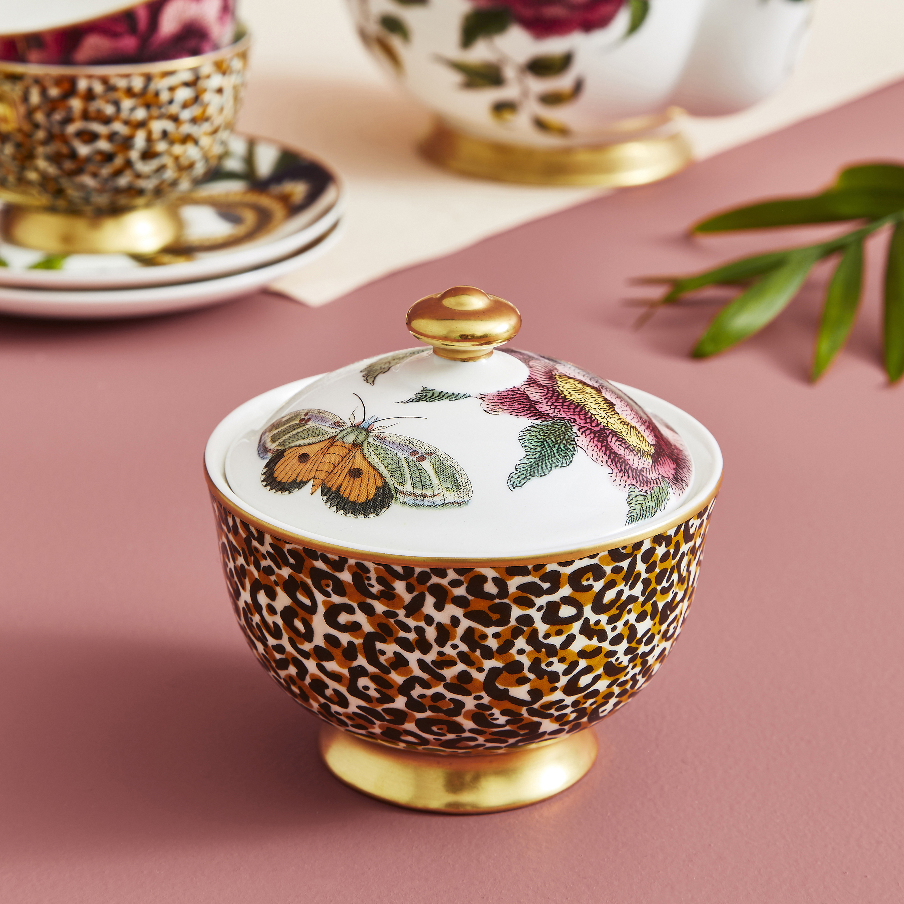 Creatures of Curiosity Leopard Sugar Bowl image number null